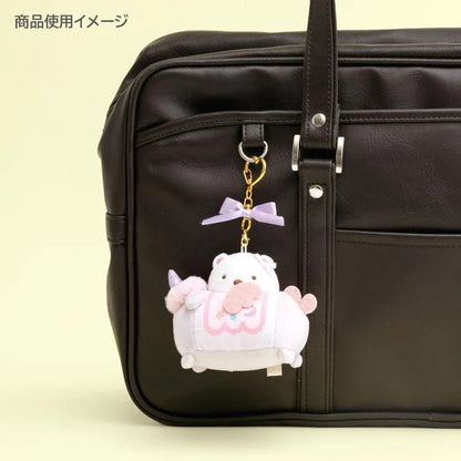SAN-X | Sumikko Gurashi Shirokuma Bear Plush Keychain Bag Charm Unicorn 80×85×60mm (Kindergarten)