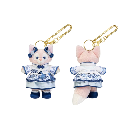 DISNEY | Shang Hai Disney Land LinaBell Mascot Holder Bag Charm Keychain (Duffy and Friends Blue-and-white Porcelain)