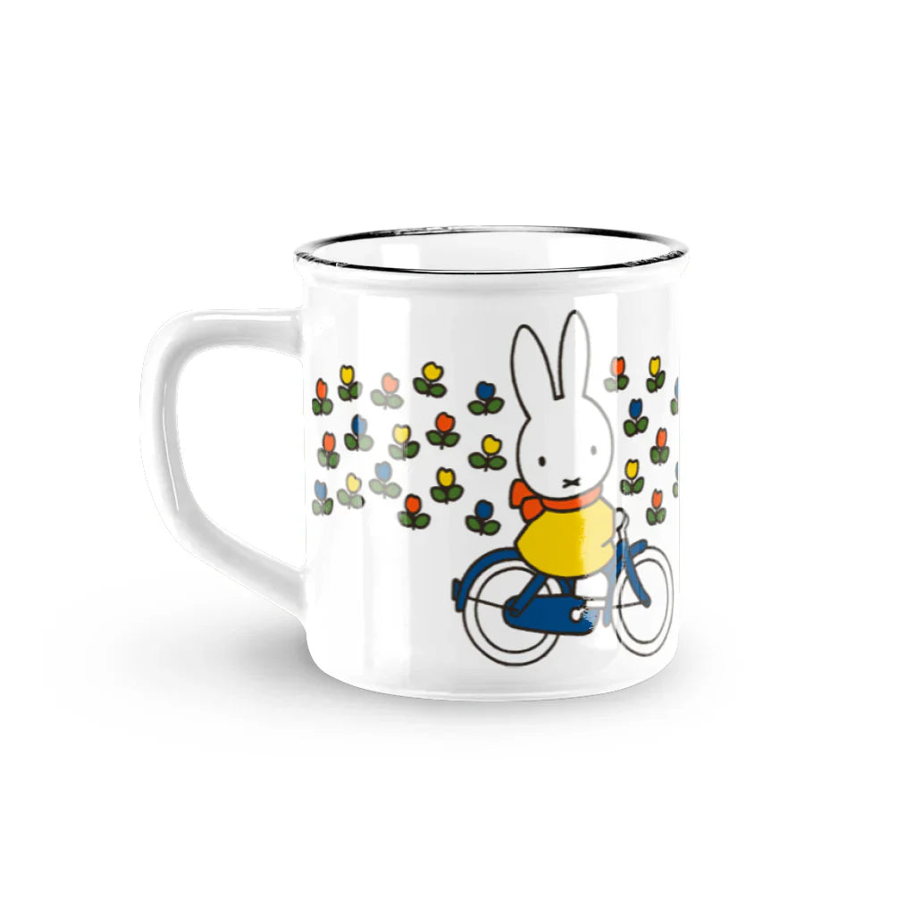 MIFFY | Ceramic Mug Retro Miffy Bicycle White 75x80mm
