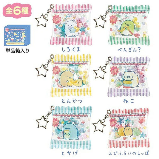 SAN-X | Sumikkogurashi Shaka Shaka Charm Random 85x100x25mm (Gummy Gummy Party Theme)