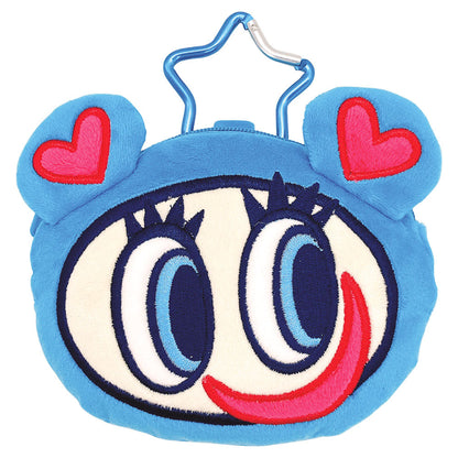 Angel Blue | Face-shaped Pouch Plush Keychain H12.2×W9×D6.5cm (Smile)