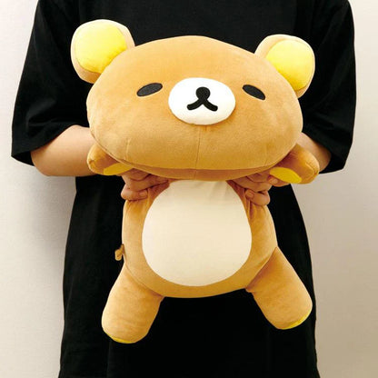 San-X | Rilakkuma Sleep Cuddly Plush Doll 200×300×450Mm (Daradara Lazy Peaceful Good Night Bedside)