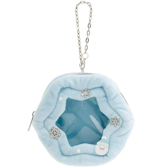 SAN-X | Sumikko Gurashi mini Tenori Plush Doll Outing Pouch 105×115×35mm (Honey Forest Christmas)