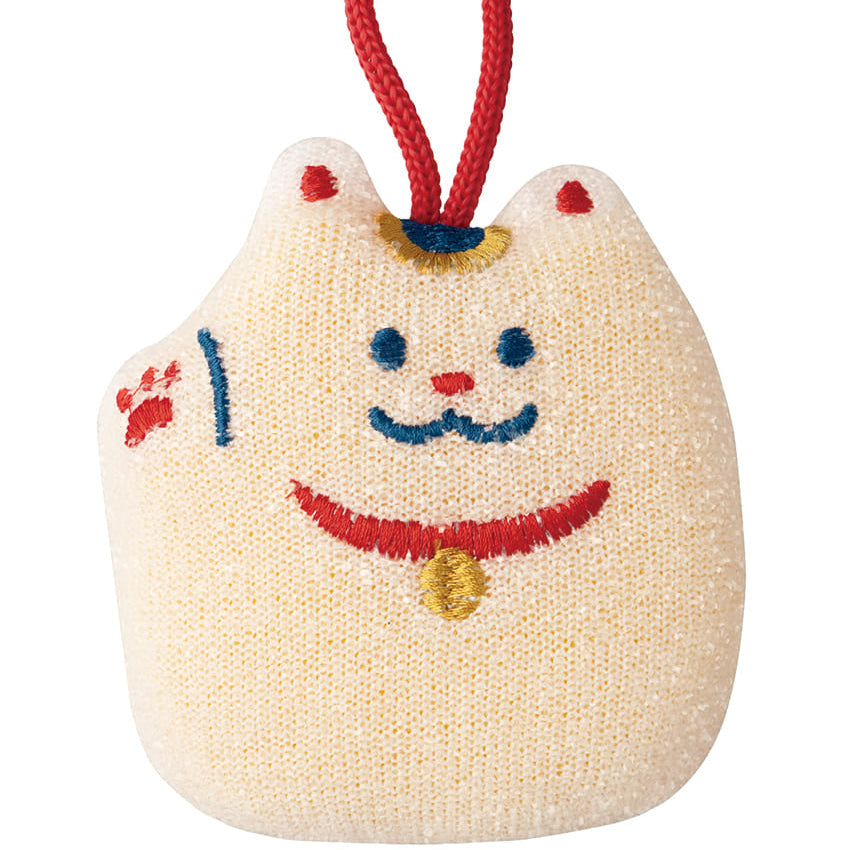 DECOLE | Sparkly Cleaning Sponge Kitchen Sponge 86x95x35mm (Lucky cat)