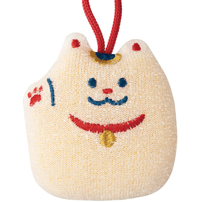 DECOLE | Sparkly Cleaning Sponge Kitchen Sponge 86x95x35mm (Lucky cat)