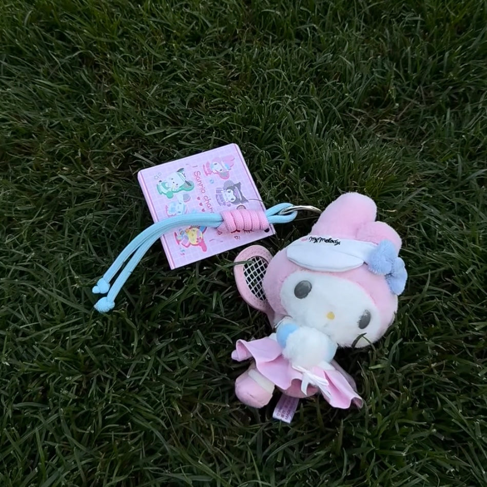 SANRIO CHN | My Melody Mascot Holder Bag Charm Plush Keychain (Tennis)
