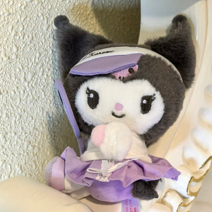 SANRIO CHN | Kuromi Mascot Holder Bag Charm Plush Keychain (Tennis)