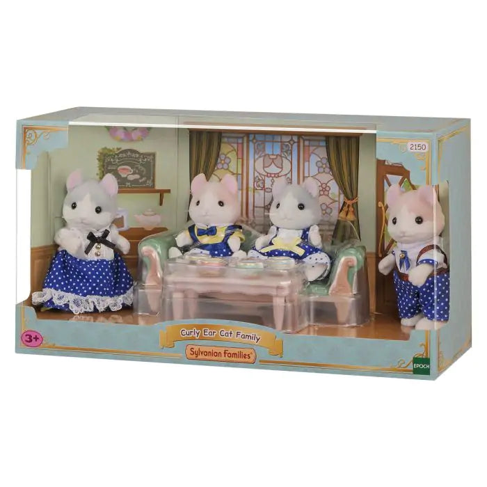 【JP】Sylvanian Families | Curly ears cat Family Set