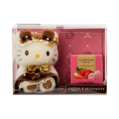 Godiva x Sanrio | Hello Kitty Plush Keychain & Strawberry Chocolate