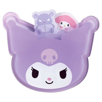 SANRIO | Memo Clip Stand & Memo Pad Peek-A-Boo Paper Clip H60×W70×D20mm (Kuromi)