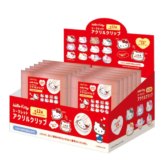 SANRIO | Hello Kitty Secret Acrylic Clip Face Blind Box 67×37×20mm