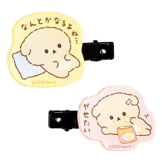 【Made in Japan】SAN-X | Bangs Clip Set Hair Clip H40×W40×D4mm (Ishiyowa-chan/Ishiyowachan)
