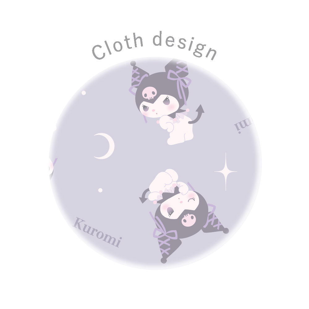 SANRIO | Kuromi Ribbon Layered Scrunchie Hair Accessory H108×W108mm (Balletcore)