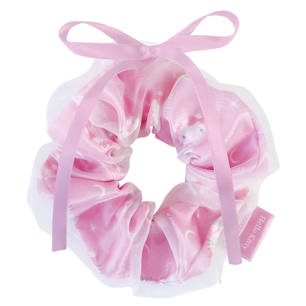 SANRIO | Hello Kitty Ribbon Layered Scrunchie Hair Accessory H108×W108mm (Balletcore)