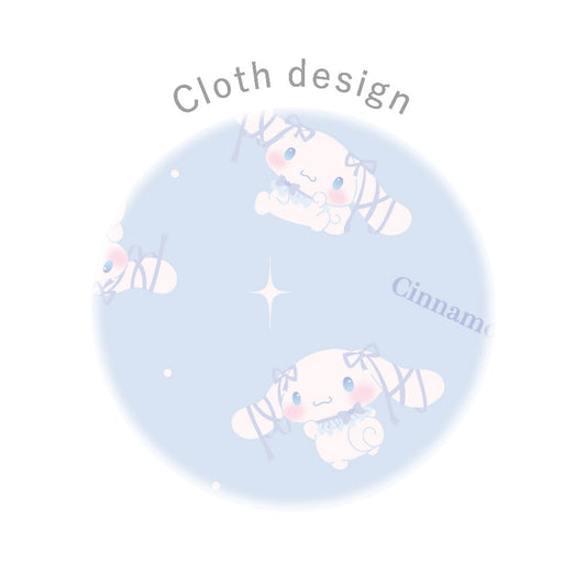 SANRIO | Cinnamoroll Ribbon Layered Scrunchie Hair Accessory H108×W108mm (Balletcore)