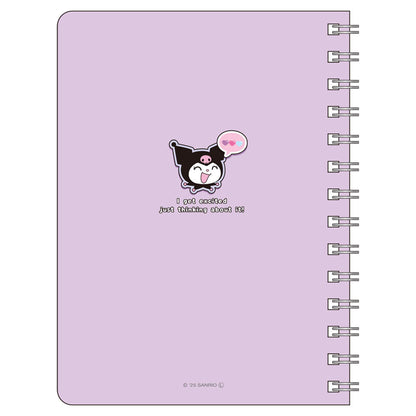 SANRIO | Kuromi B6 Ring Notebook 182×136×8mm