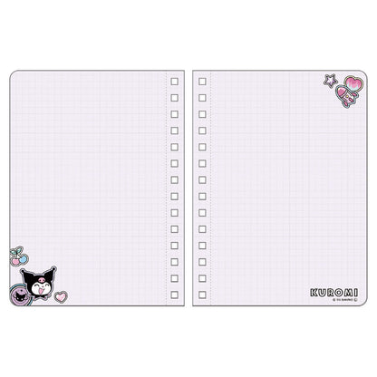 SANRIO | Kuromi B6 Ring Notebook 182×136×8mm