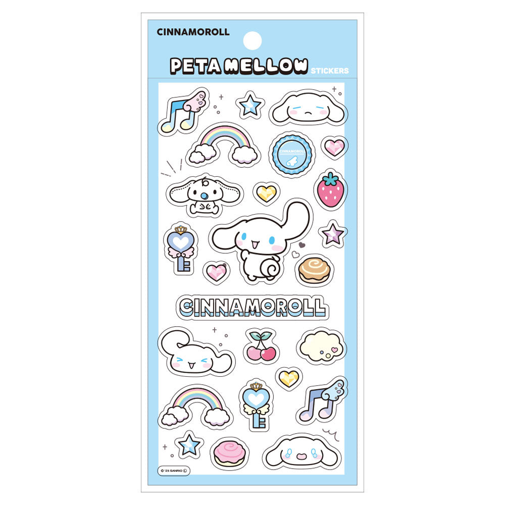 SANRIO | Cinnamoroll Clear Plump 3D Sticker 175×90mm (Peta Mellow)