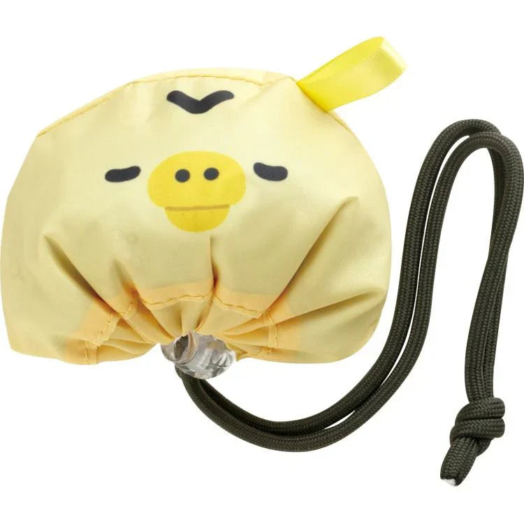 SAN-X | Rilakkuma Kiiroitori Ecoron Shirokuma Pink Eco Bag 575 x 370 mm (Rolled up for storage No folding required)