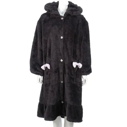 SANRIO | Kuromi Double-Sided Fleece Wearable Blanket (Free Size)