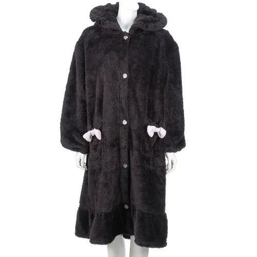 SANRIO | Kuromi Double-Sided Fleece Wearable Blanket (Free Size)
