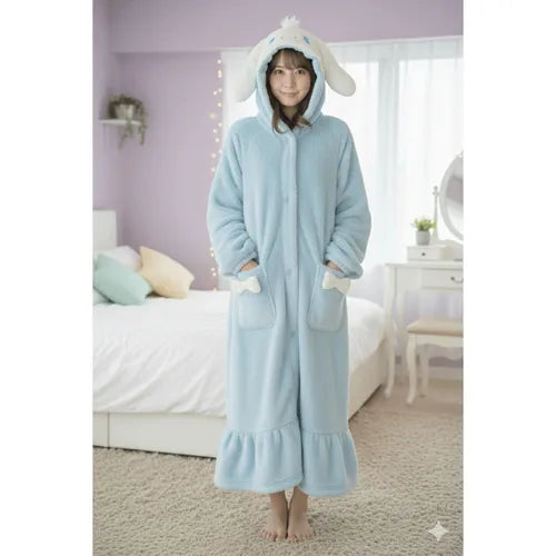 SANRIO | Cinnamoroll Double-Sided Fleece Wearable Blanket (Free Size)