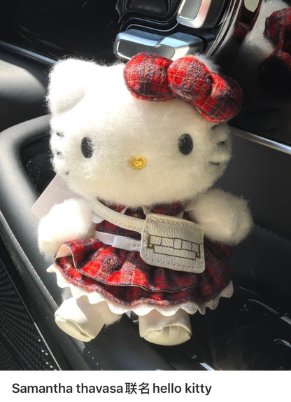 Samantha Thavasa x Hello Kitty | Mascot Holder Bag Charm Plush Keychain (White)