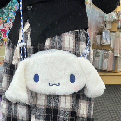 Sanrio | Fluffy Shoulder Bag 19.5Cm*2Cm*15.5Cm // Cinnamoroll