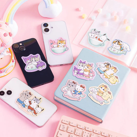 MOFUSAND x SANRIO | Hello Kitty & Pochacco Smartphone-sized Stickers 62x82mm or less