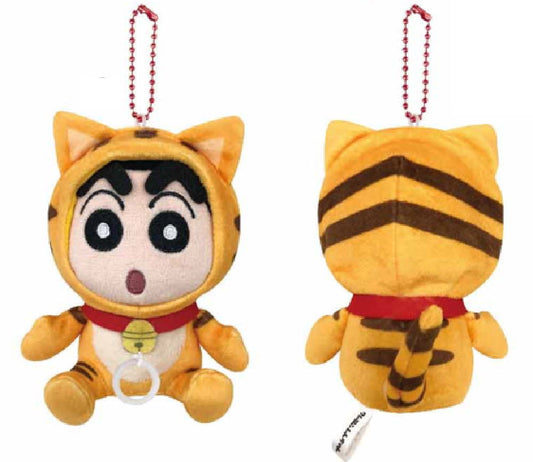 Crayon Shin-chan | Tail-shaking Mascot Holder Plush Keychain Bag Charm H120×W95×D95mm (Tiger)