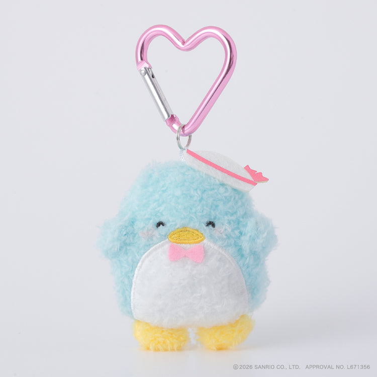 SANRIO | TuxedoSam Fluffy Mini Mini Mascot Holder Plush Keychain 75mm (Cheek Squeeze)