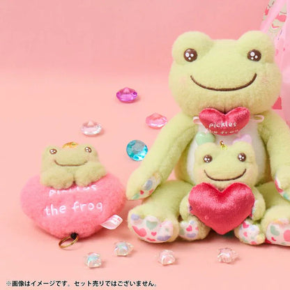 Pickles the Frog | Reel Plush Keychain Bag Charm 130×80×40mm (Smile Heart)