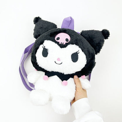 Sanrio | Howahowa Plush Backpack 32Cm×18Cm×28Cm (Kuromi)
