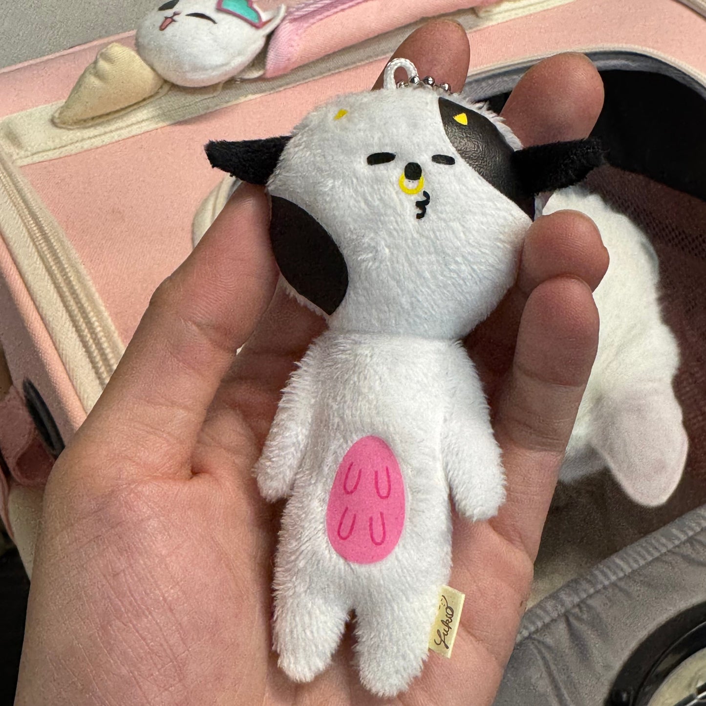 Yukio | Mascot Holder Plush Keychain W45×H105mm (Cow)