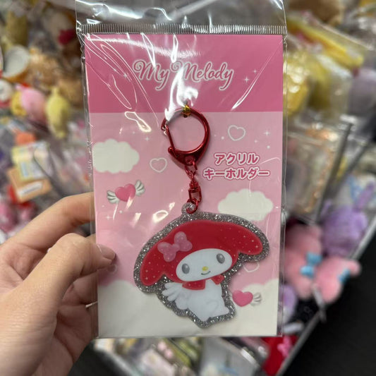 SANRIO | My Melody Red Acrylic Keychain 6.5cm×3.7cm×0.3cm (Angel and Devil Serie)