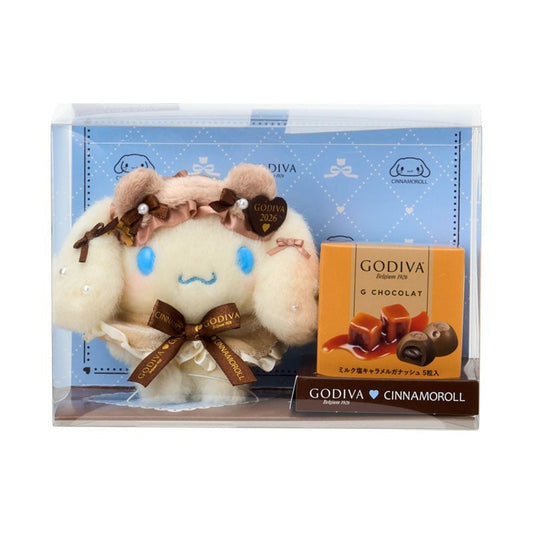 Godiva x Sanrio | Cinnamoroll Plush Keychain & Sea Salt Caramel Chocolate