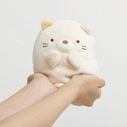 SAN-X | Sumikko Gurashi Tonkatsu Fried Pork Plush Doll Mochi Mochi Squishy Plush 135×100×105mm (Sumikko’s Favorite)