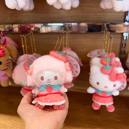 SANRIO | My Sweet Piano Mascot Holder Plush Keychain Bag Charm 12cm Approx. (Strawberry Cheek)