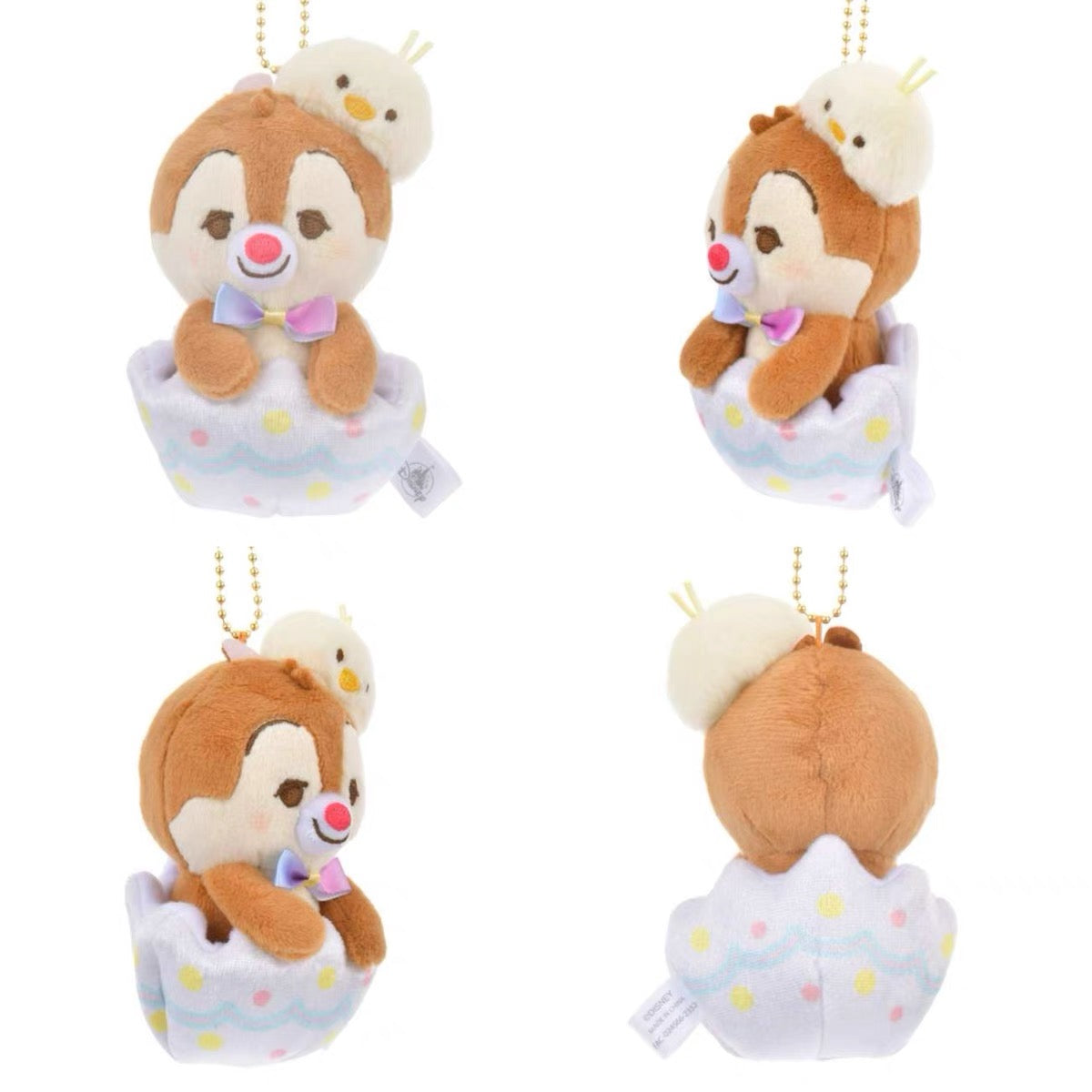 Disney | Plush Keychain 16Cm Approx. (Easter Egg Bunny Ear) 东京迪士尼 毛绒挂件/包挂/钥匙链（兔耳朵彩蛋系列） Dale 蒂蒂