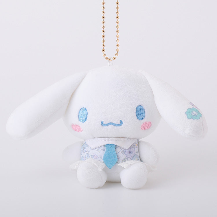 SANRIO | Cinnamoroll Mascot Holder Plush Keychain Bag Charm Approx. 10cm (Textile Flower)