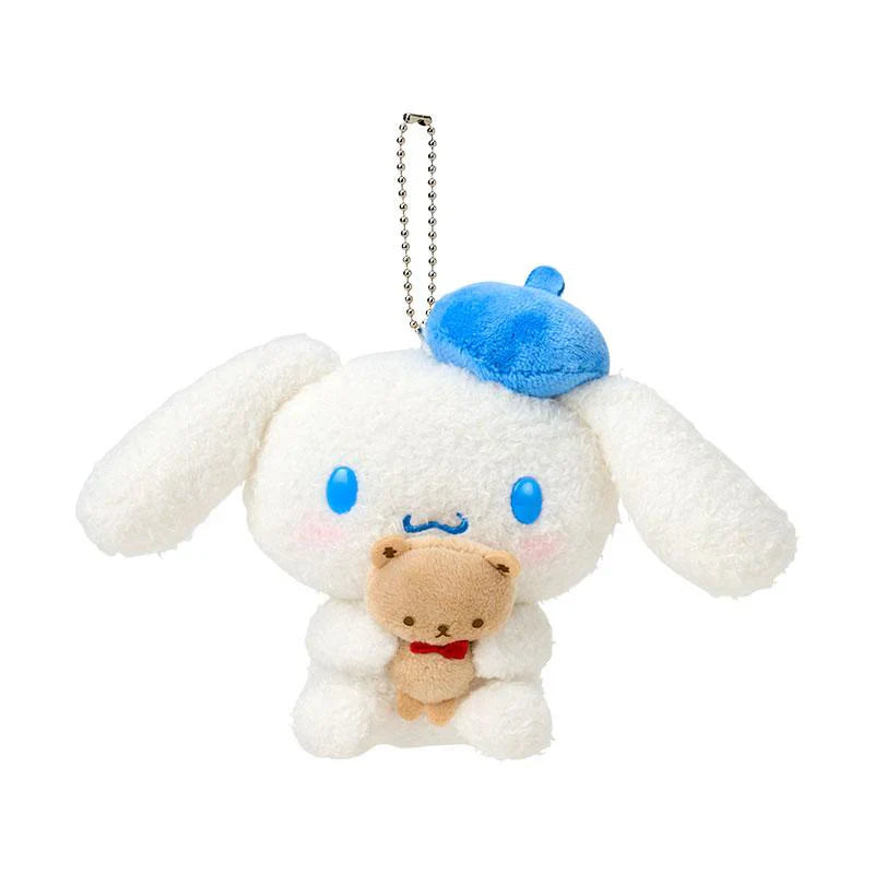 SANRIO | Cinnamoroll Mascot Holder Plush Keychain Bag Charm 180 x 130 x 65mm (With Bear)