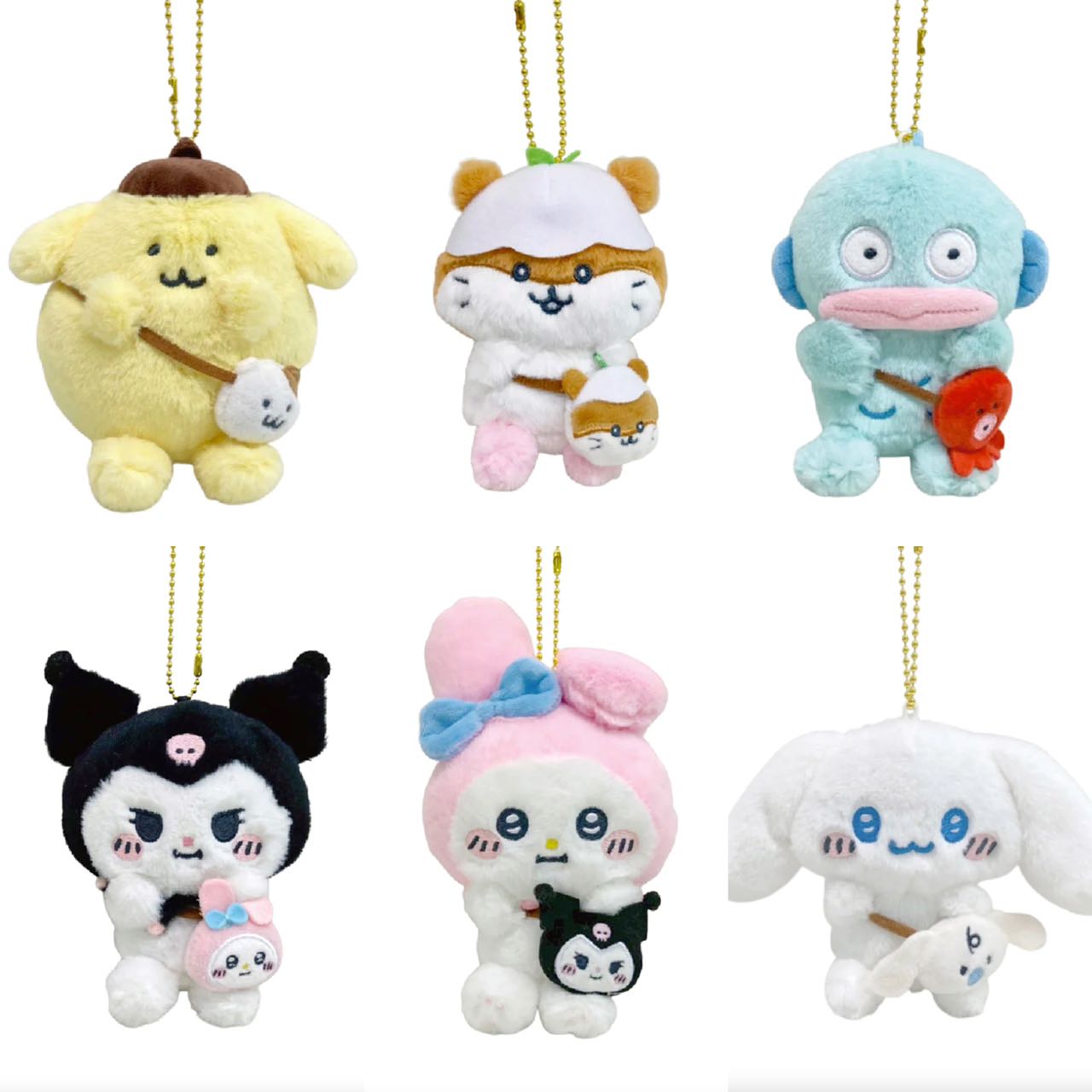 Sanrio X Naganomascot Holder Keychain 13×5×9.5Cm