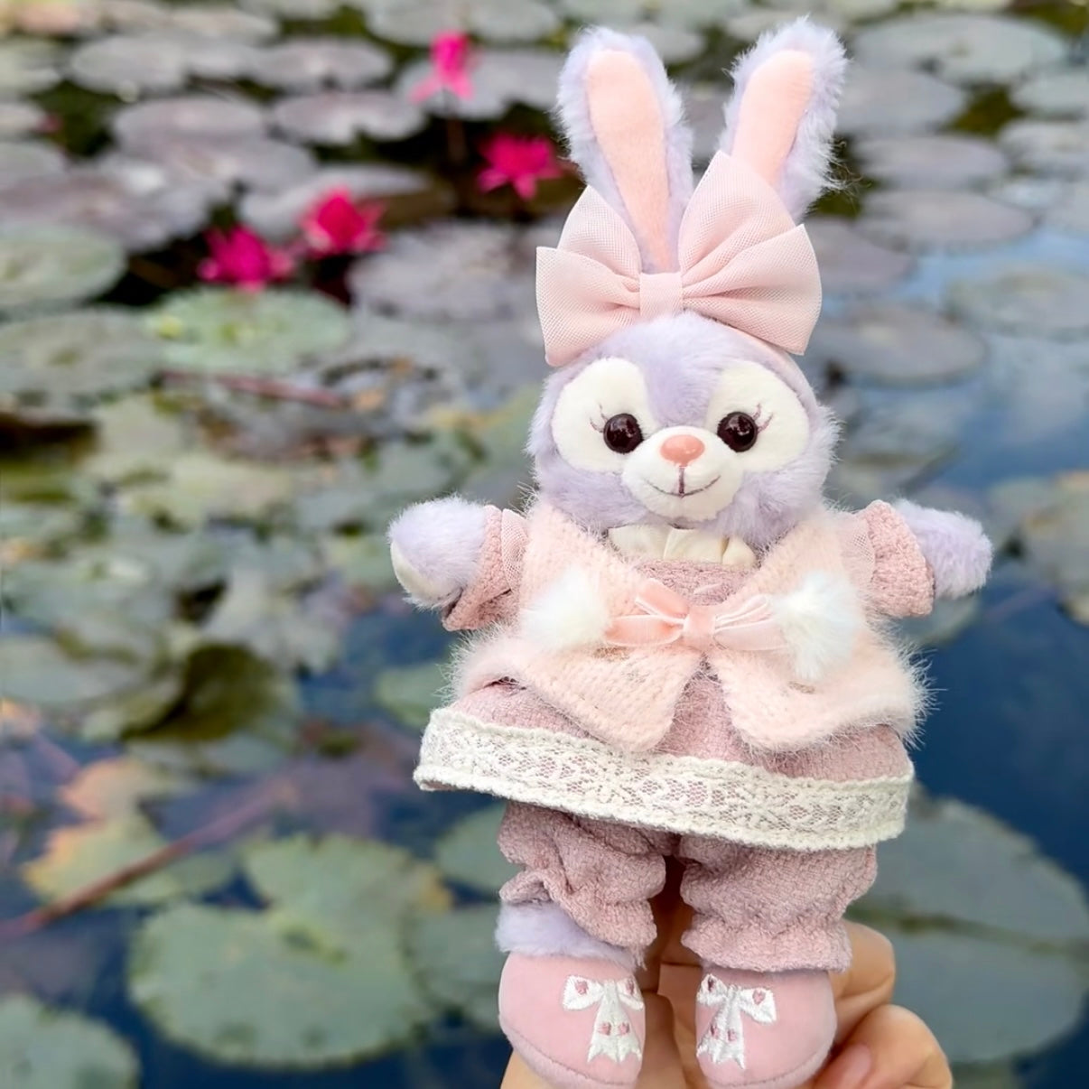 DISNEY | SHANG HAI DisneyLand Stellalou Mascot Holder Bag Charm Keychain (Duffy and Friends Little Companions)