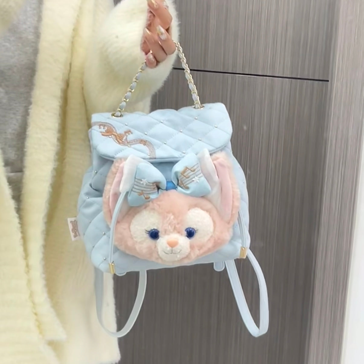 DISNEY | SHANG HAI LinaBell DisneyLand 2Way Shoulder Bag / Backpack (Duffy and Friends Summer Collection)