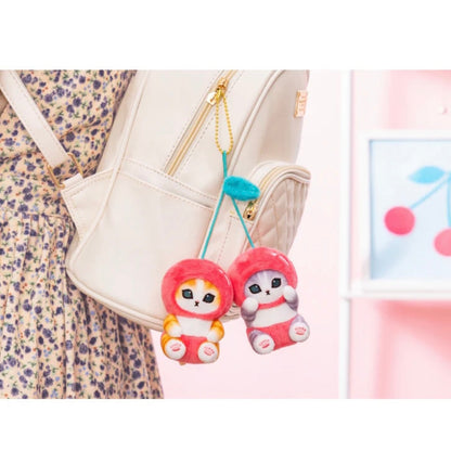 Mofusand | Mascot Holder Keychain Approx.130Cm (Cherry) 猫福 毛绒挂件/包挂/钥匙链 樱桃