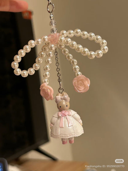 SANRIO | Secret Strap Keychain Blind Box 80×5×50mm (White Frill Design)