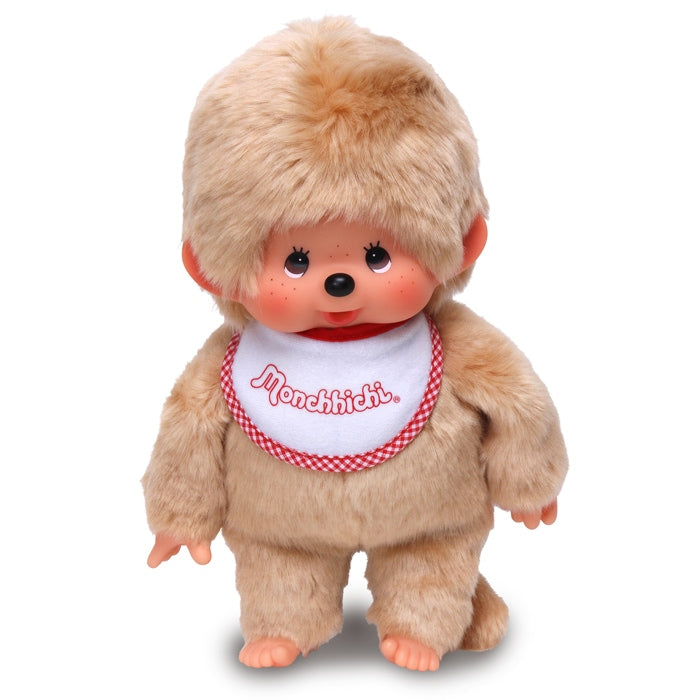 Monchhichi | Premium Stand Plush Toy Plush Doll M H26×W16×D10cm (Beige Boy)