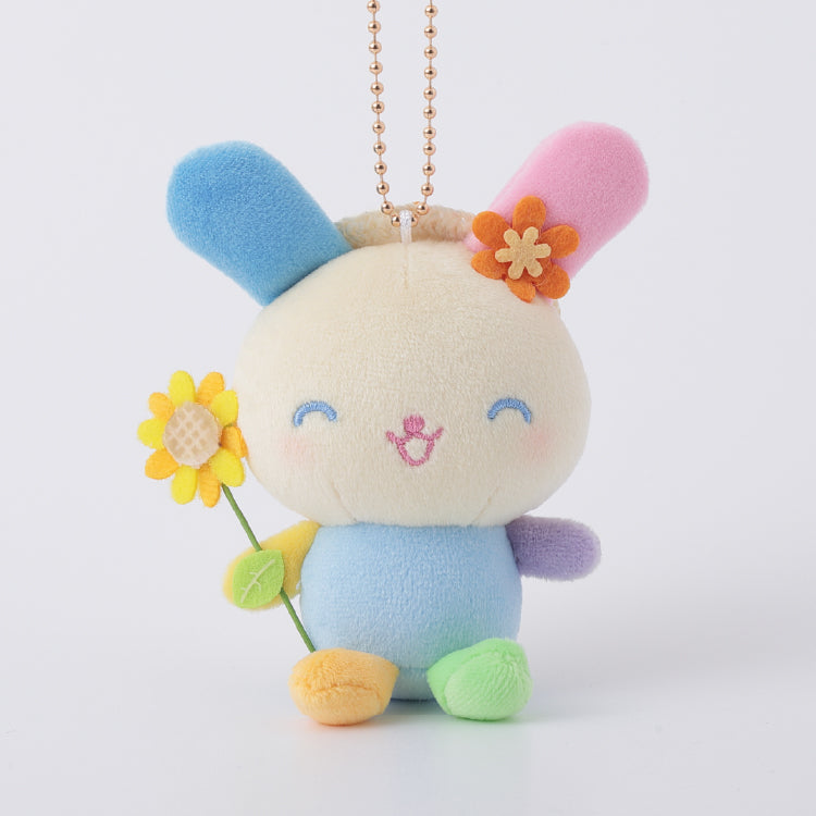 SANRIO | Usahana Mascot Holder Bag Charm Keychain 10cm Approx. (Sunflower)