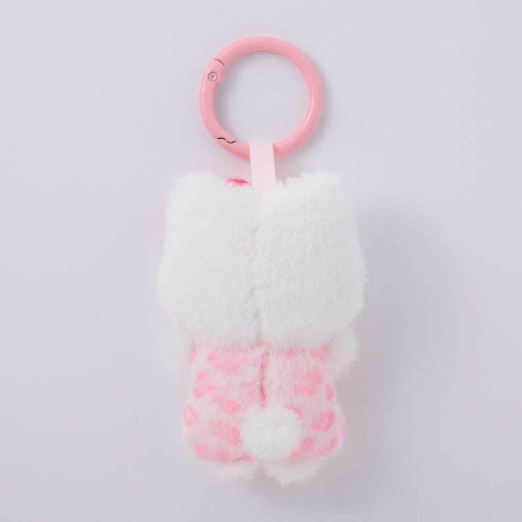 SANRIO | Hello Kitty Leopard Print Heart Fluffy Chibi Friends Mini Mascot 70mm Approx.