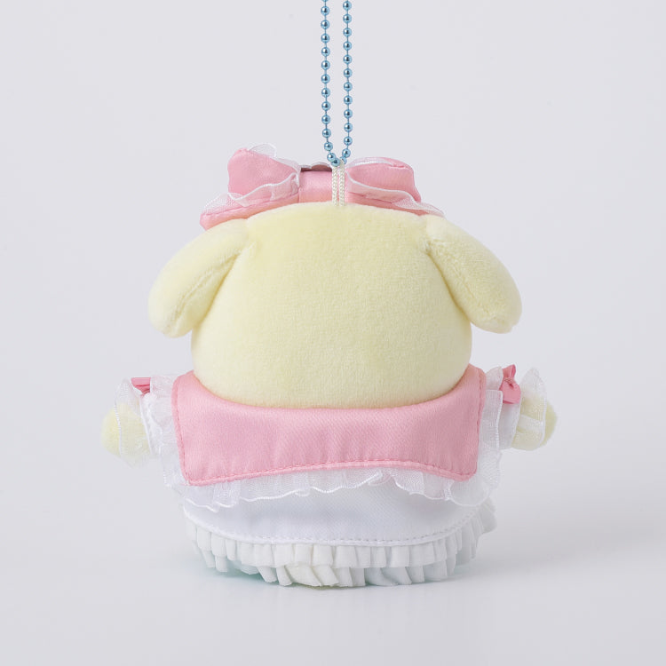 SANRIO | Pompompurin Squishy Mascot Holder Bag Charm Keychain 85mm Approx. (Hospitality Party)